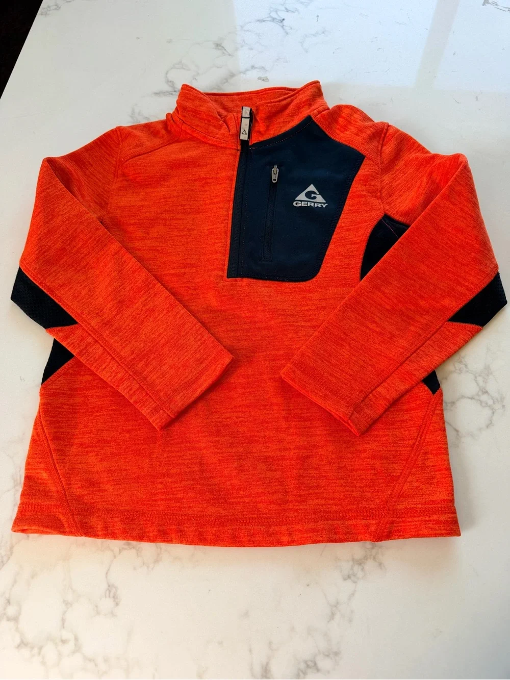 Gerry Weber Orange & Navy Half-Zip Pullover for Boys